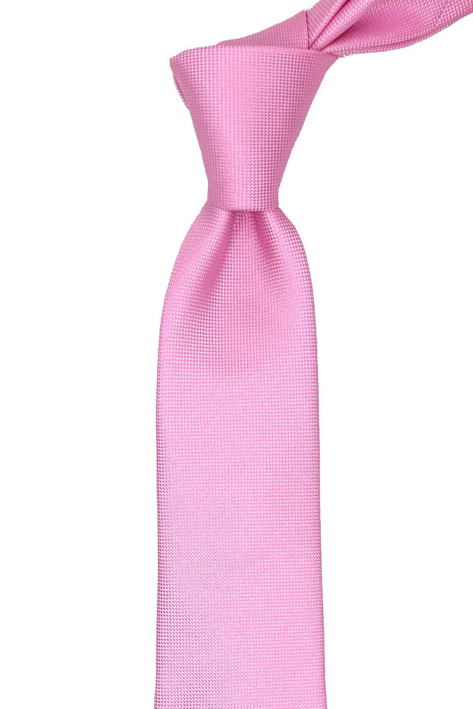 Pembe Düz Slim Kravat SK8056