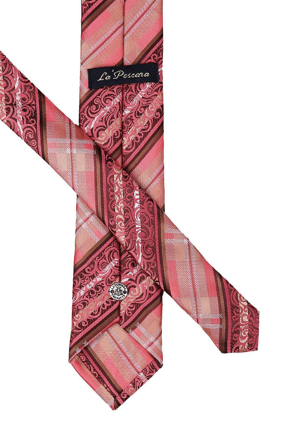 Pembe Motif Desen Slim Kravat SK7443