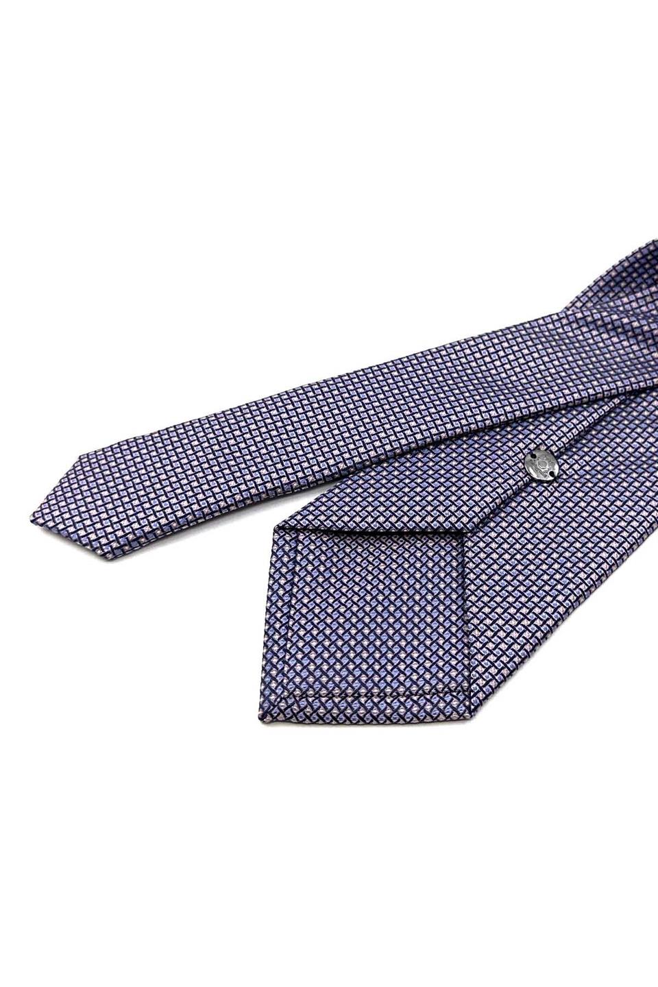 Pembe Nokta Desen Mendilli Klasik Kravat KK12597