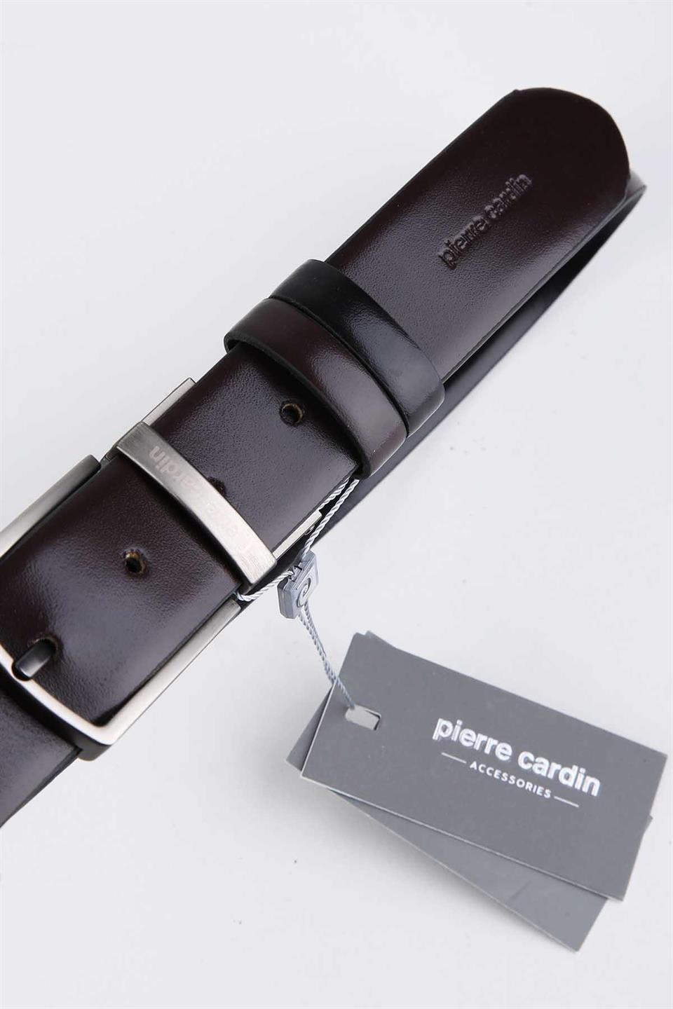 Pierre Cardin Klasik Deri Kahve - Siyah Kemer 2105KS