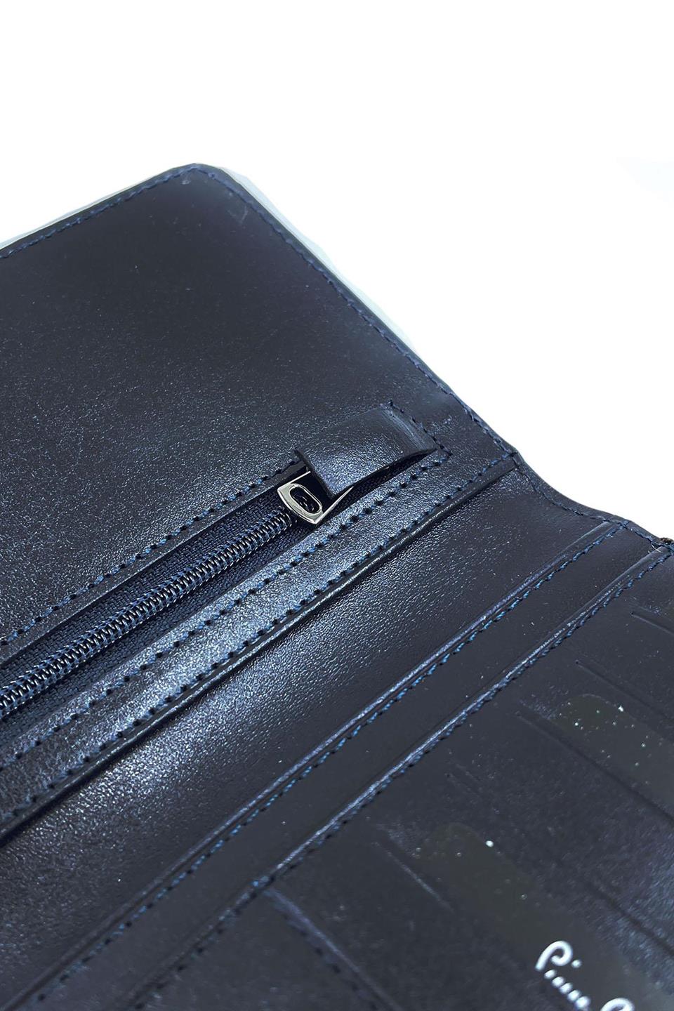 Pierre Cardin Lacivert Lüks Örme Erkek Cüzdan 11055KL