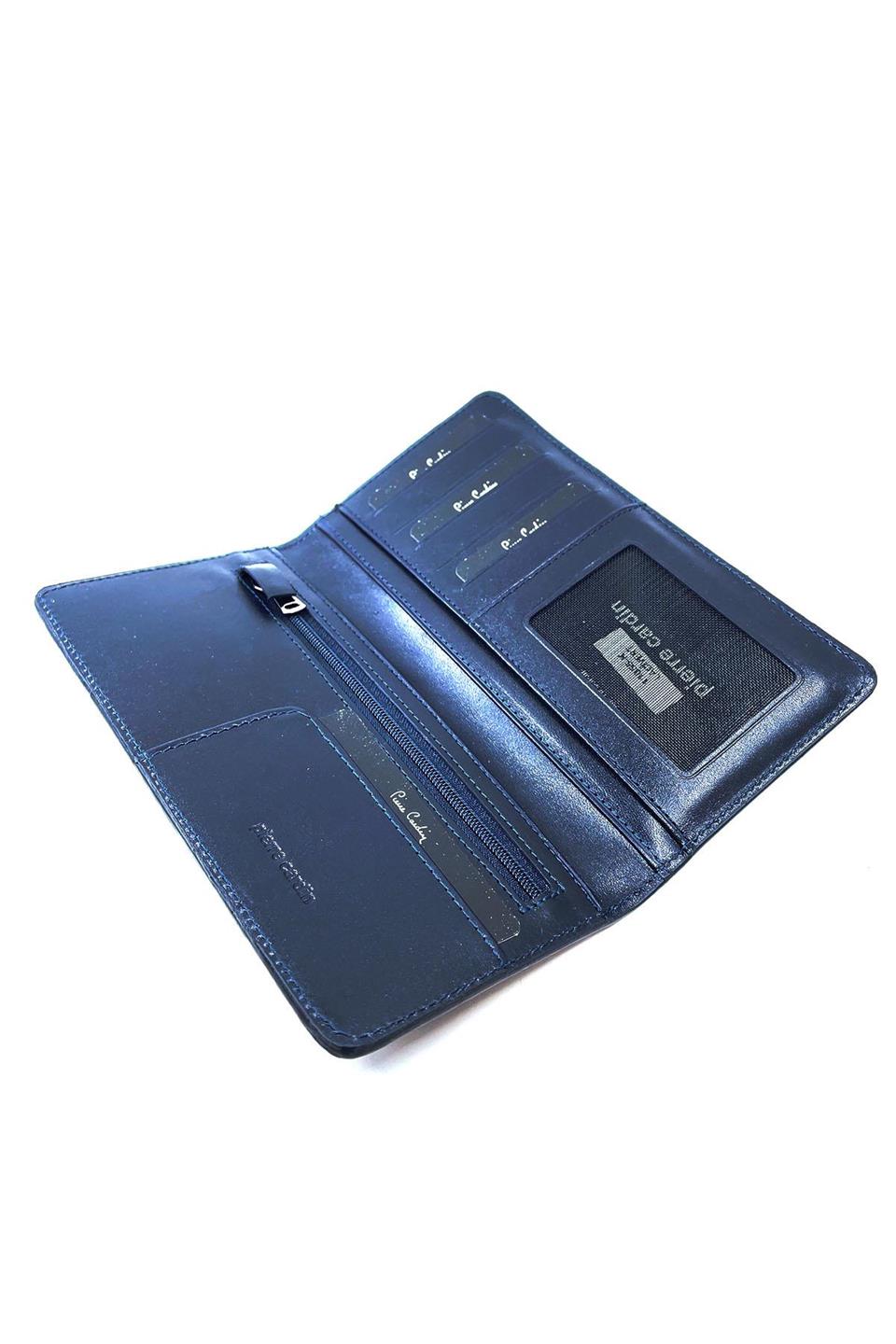 Pierre Cardin Lacivert Lüks Örme Erkek Cüzdan 11055KL