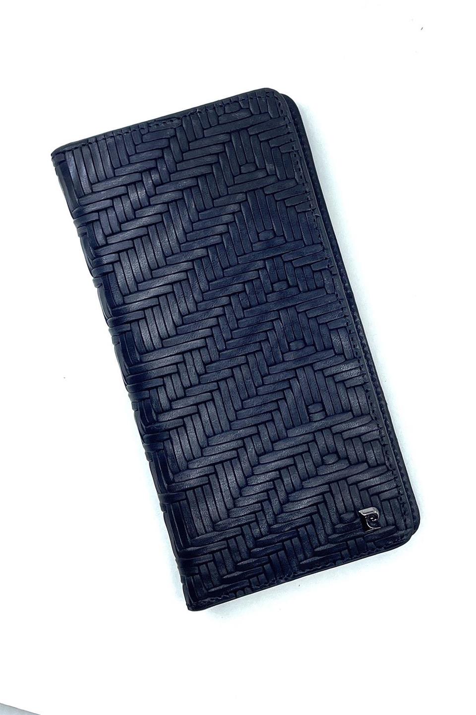 Pierre Cardin Lacivert Lüks Örme Erkek Cüzdan 11055KL