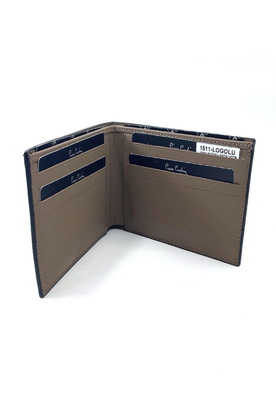 Pierre Cardin Siyah Logolu Antik Analin Erkek Cüzdan 1511AS