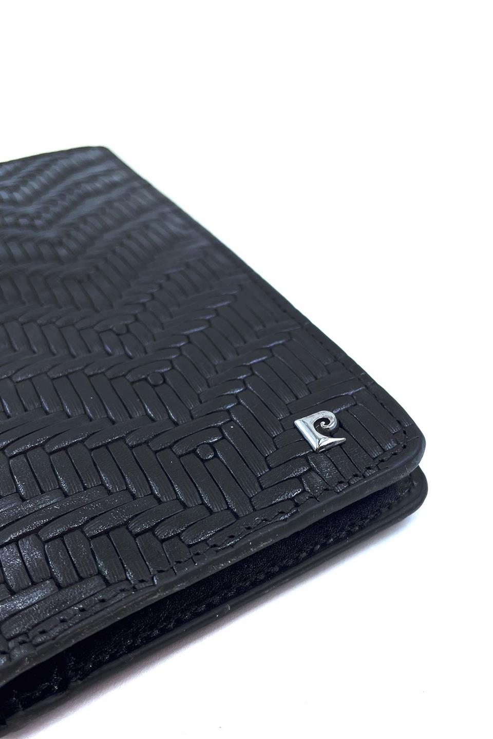 Pierre Cardin Siyah Lüks Örme Erkek Cüzdan 11055KS
