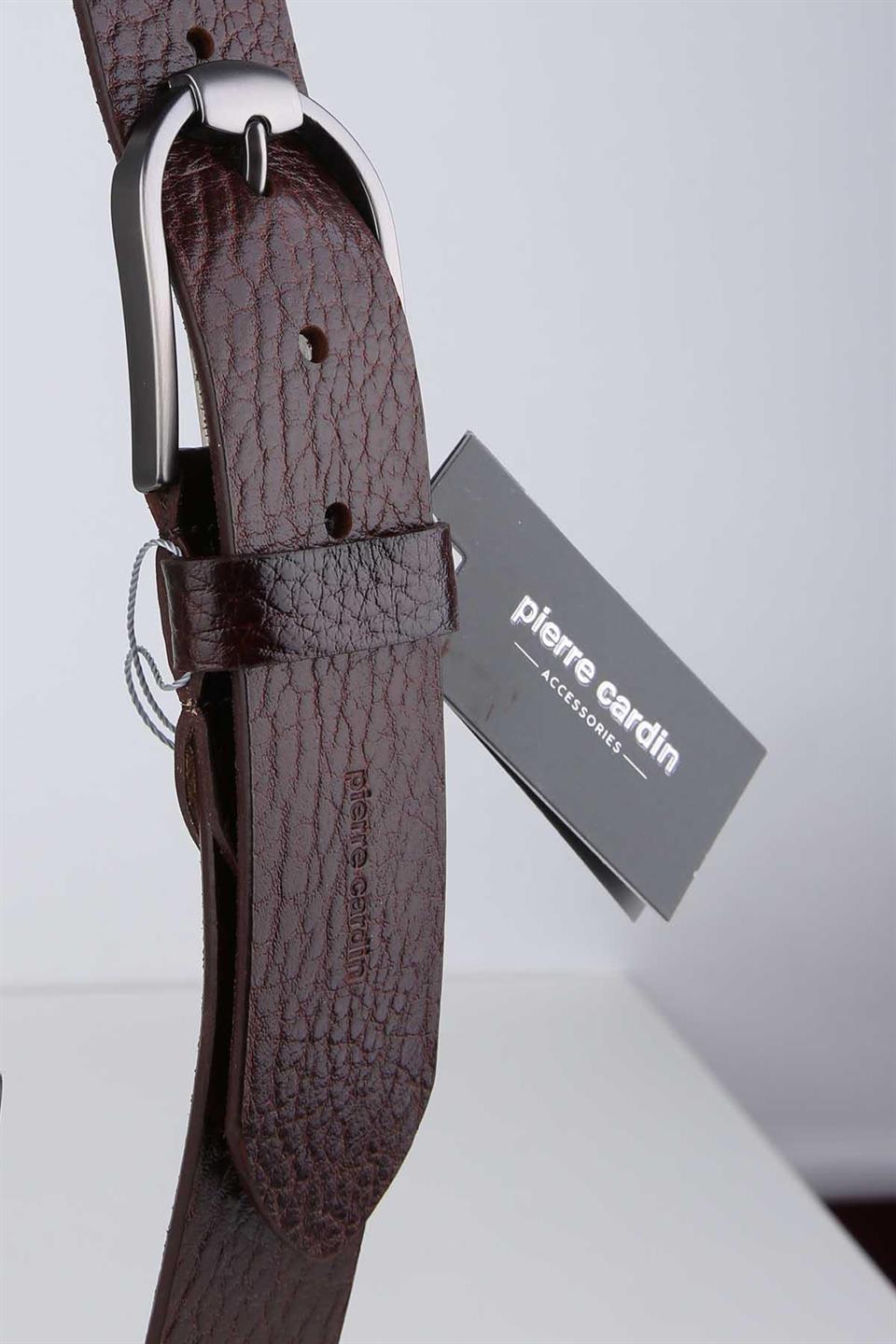 Pierre Cardin Spor Deri Kahverengi Kemer 3000K