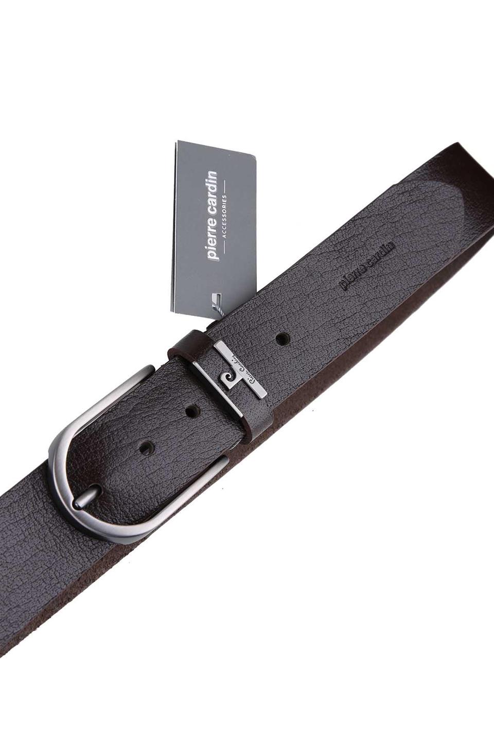 Pierre Cardin Spor Deri Kahverengi Kemer 3101K