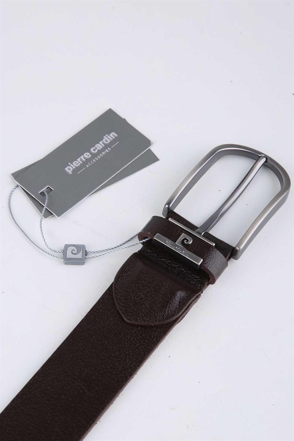 Pierre Cardin Spor Deri Kahverengi Kemer 3101K