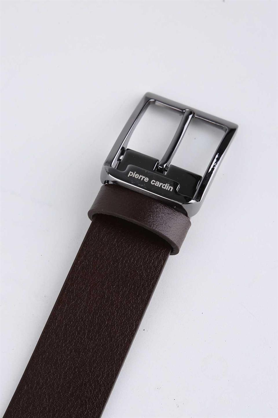 Pierre Cardin Spor Deri Kahverengi Kemer 3100K