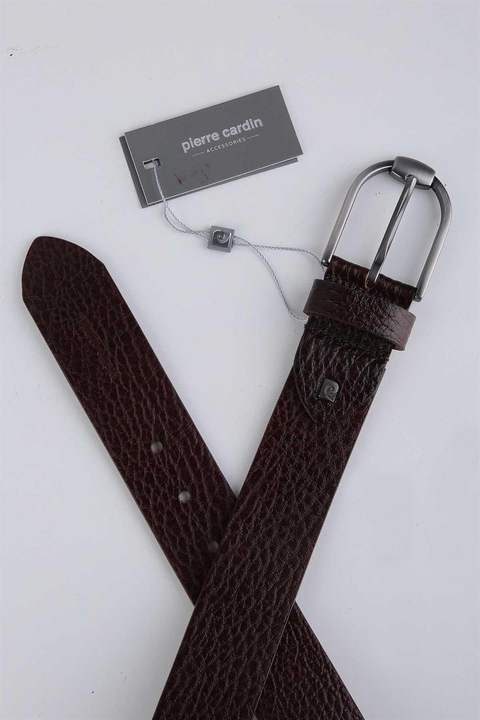 Pierre Cardin Spor Deri Kahverengi Kemer 3000K