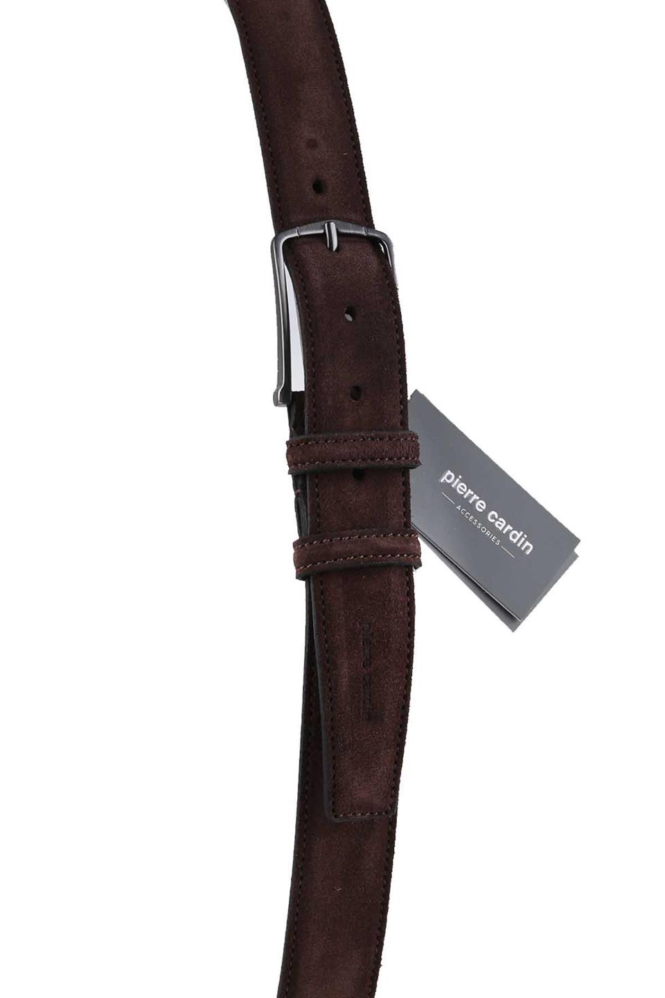 Pierre Cardin Süet Deri Kahve Kemer 2000K