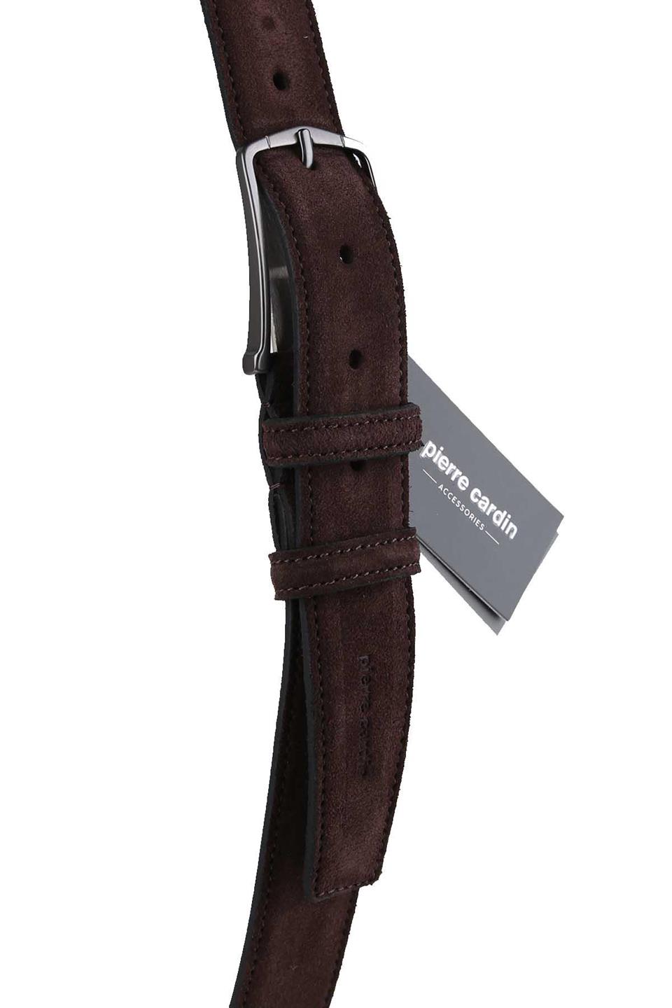 Pierre Cardin Süet Deri Kahve Kemer 2000K