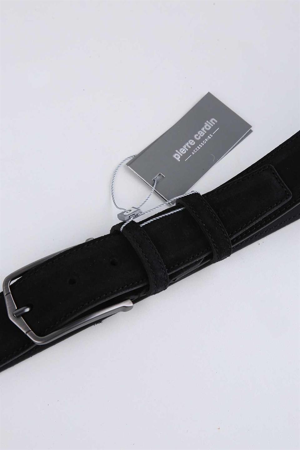 Pierre Cardin Süet Deri Siyah Kemer 2000S