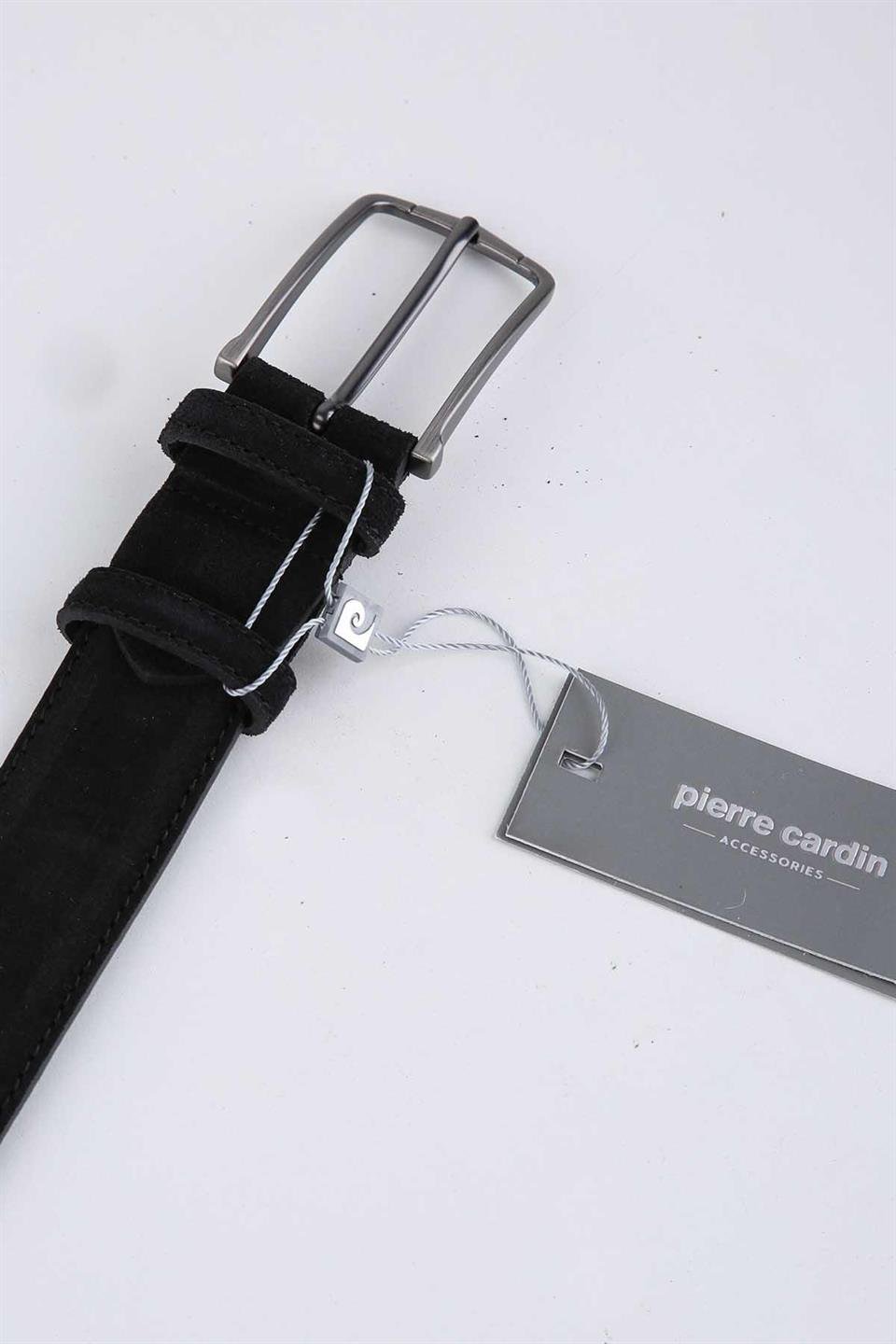 Pierre Cardin Süet Deri Siyah Kemer 2000S