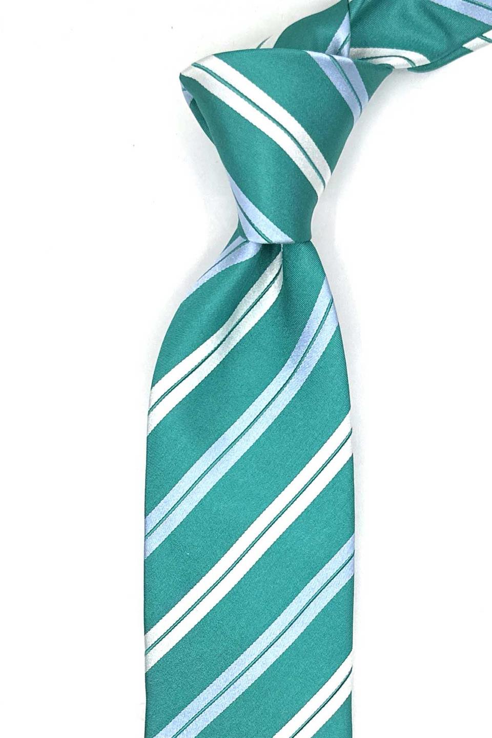 Punta Style Yeşil İtalyan İpek Kravat İK2172