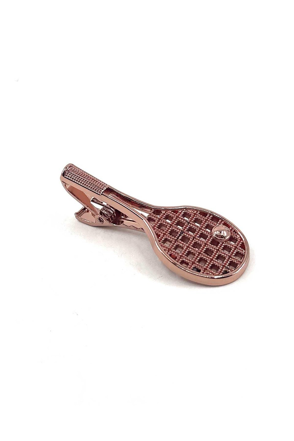 Raket Bronz Renk Kravat İğnesi KIY779