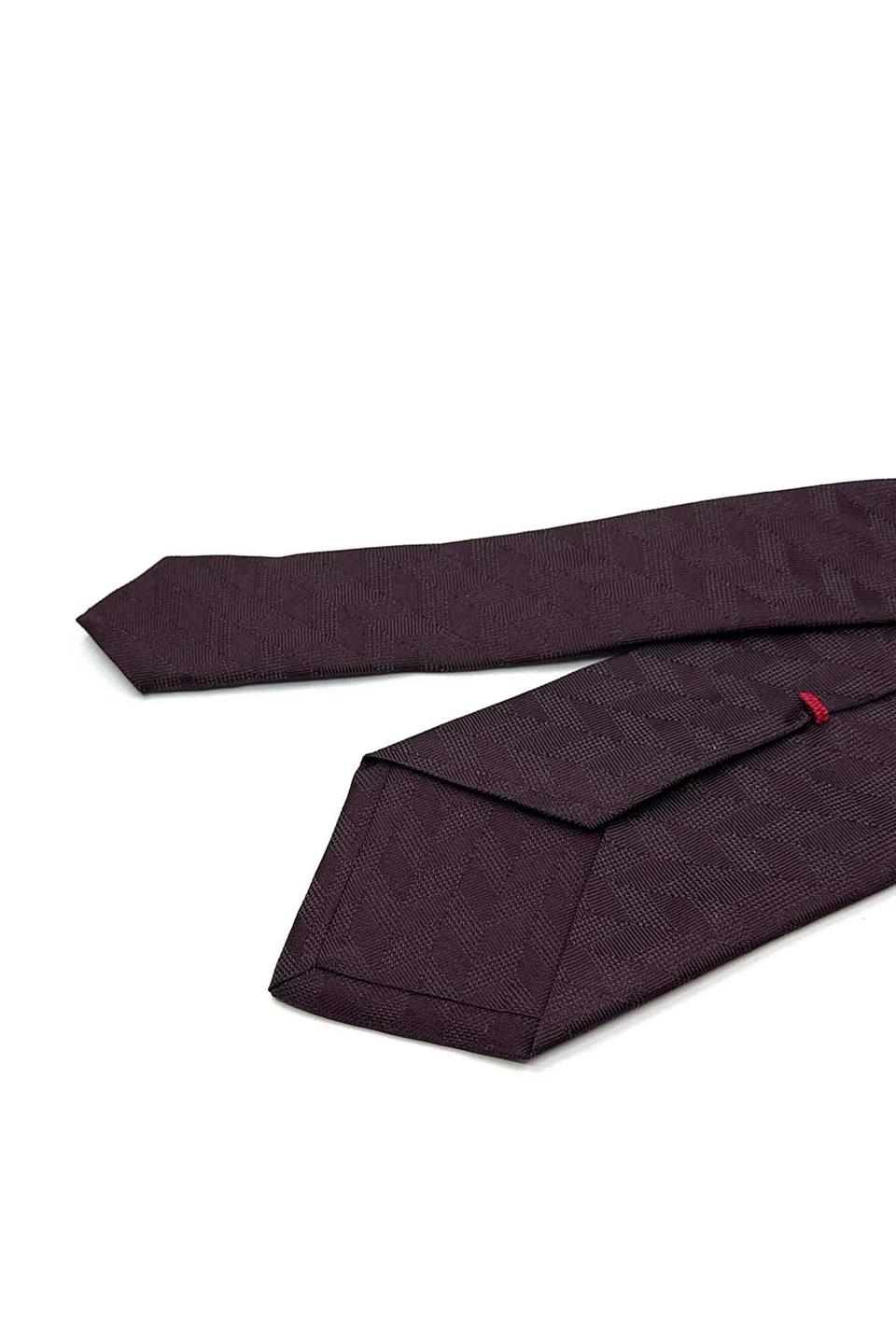 Renoso Style Bordo Parlak İtalyan İpek Kravat İK2204