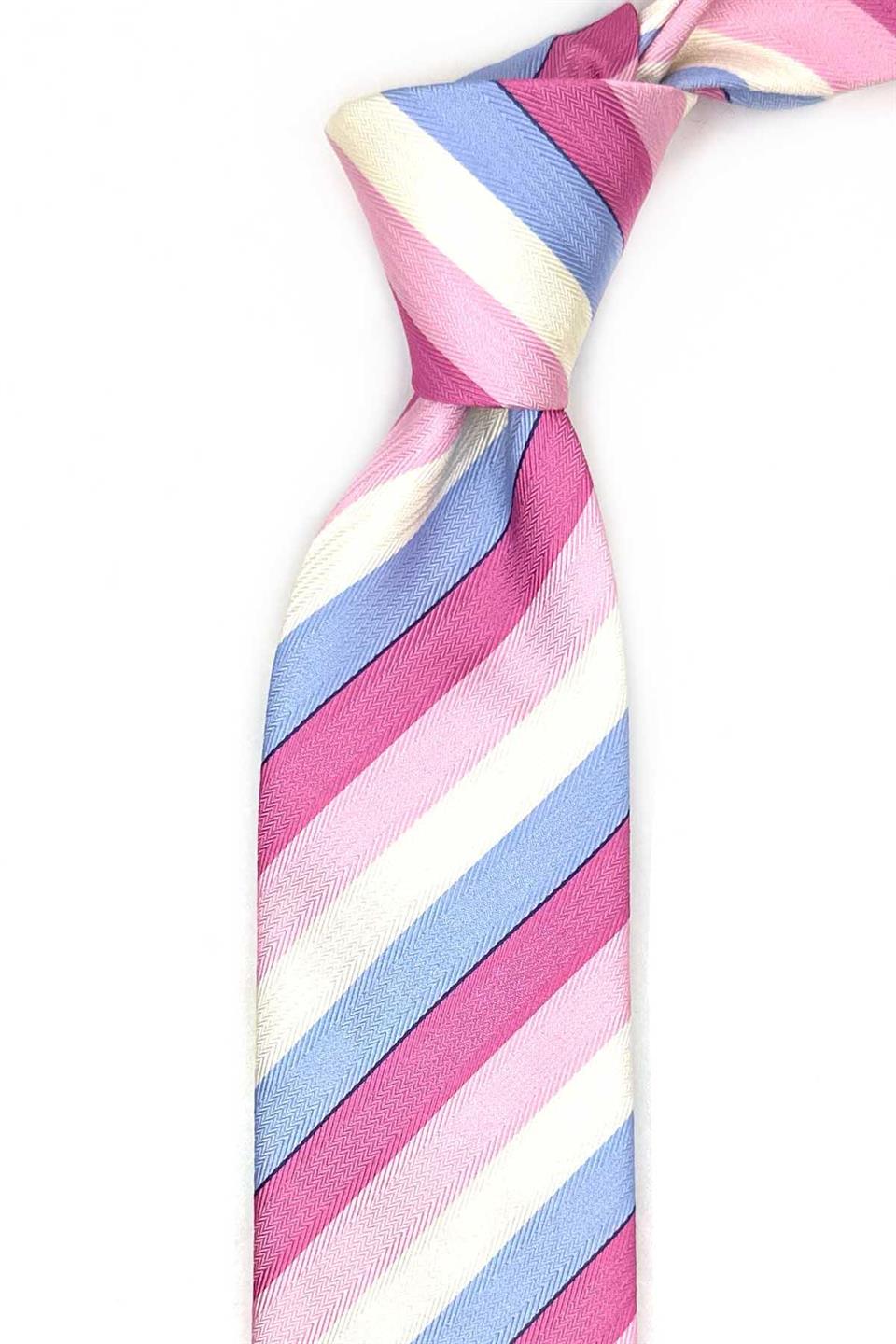 Rospigliani Style Pembe İtalyan İpek Kravat İK2141