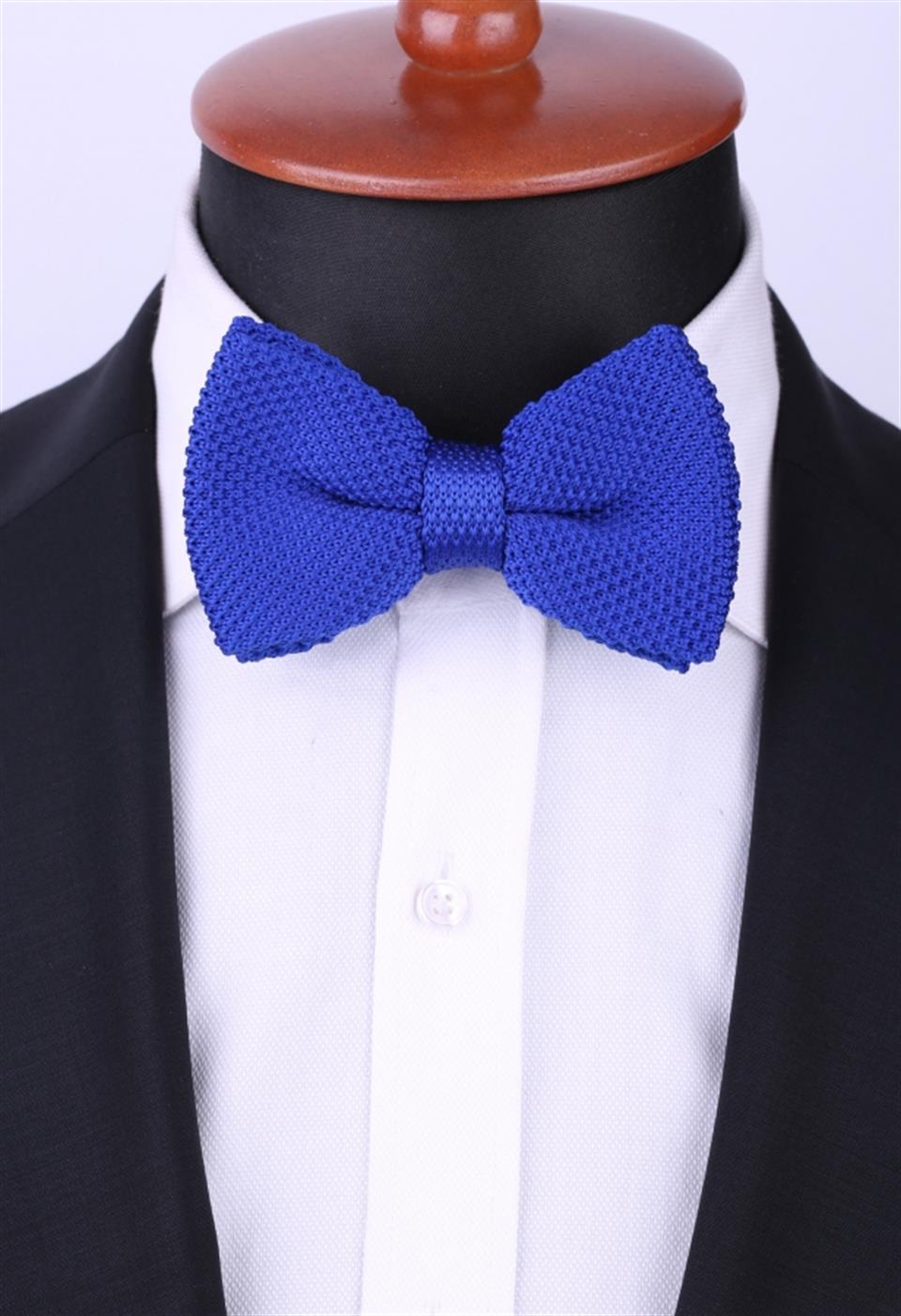 Saks Mavi Örgü Papyon ÖR11