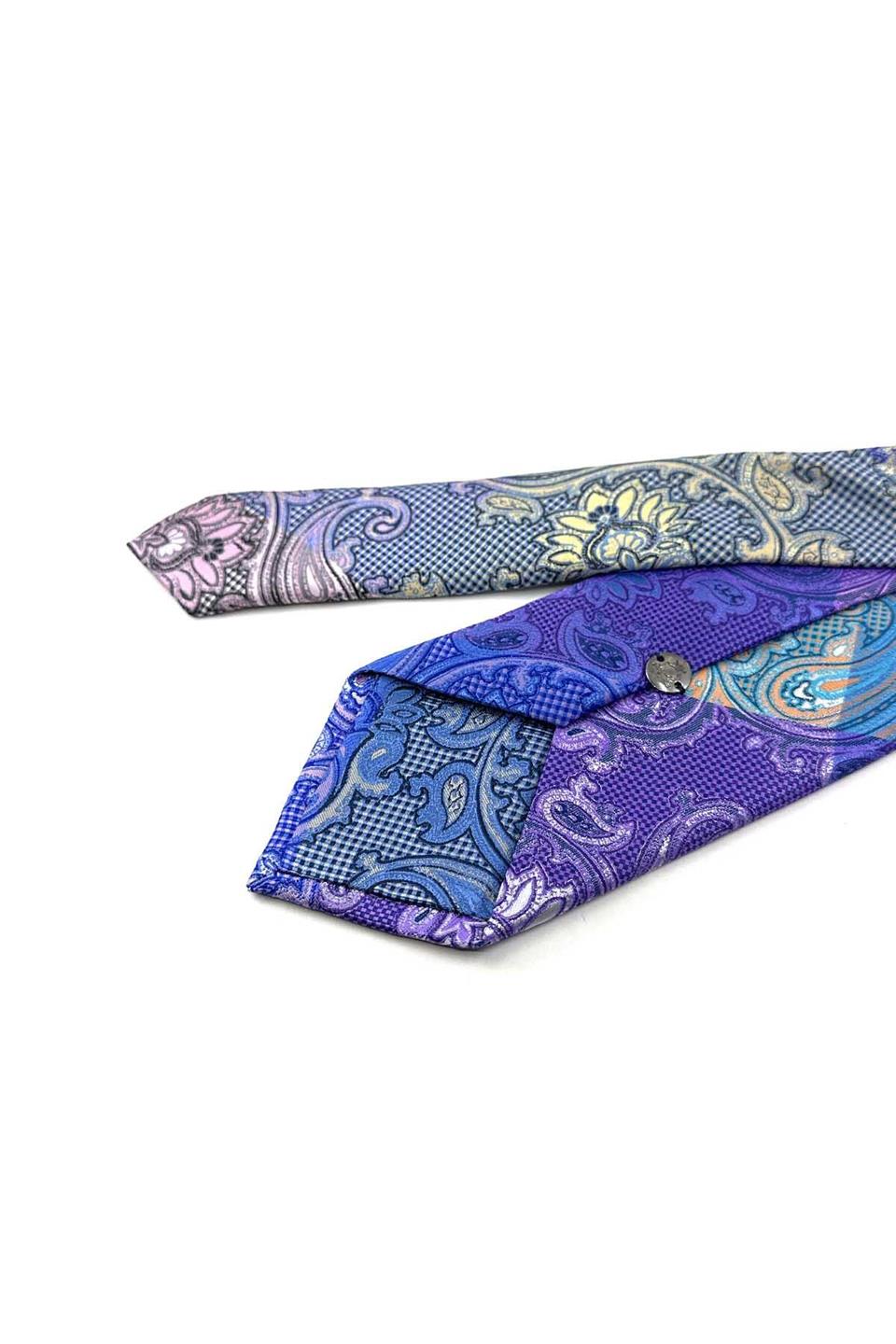 Şal Desen Çok Renkli Patchwork Kravat KK13262