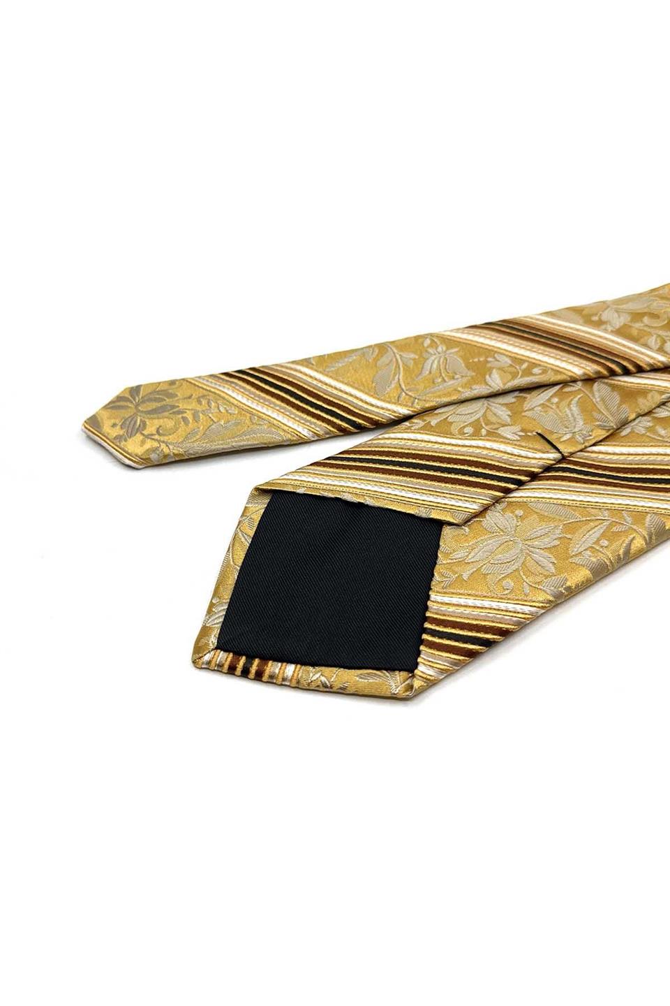 Saleccia Style Sarı İtalyan İpek Kravat İK2175