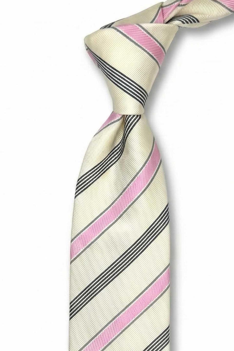 Santu Style Beyaz İtalyan İpek Kravat İK2176