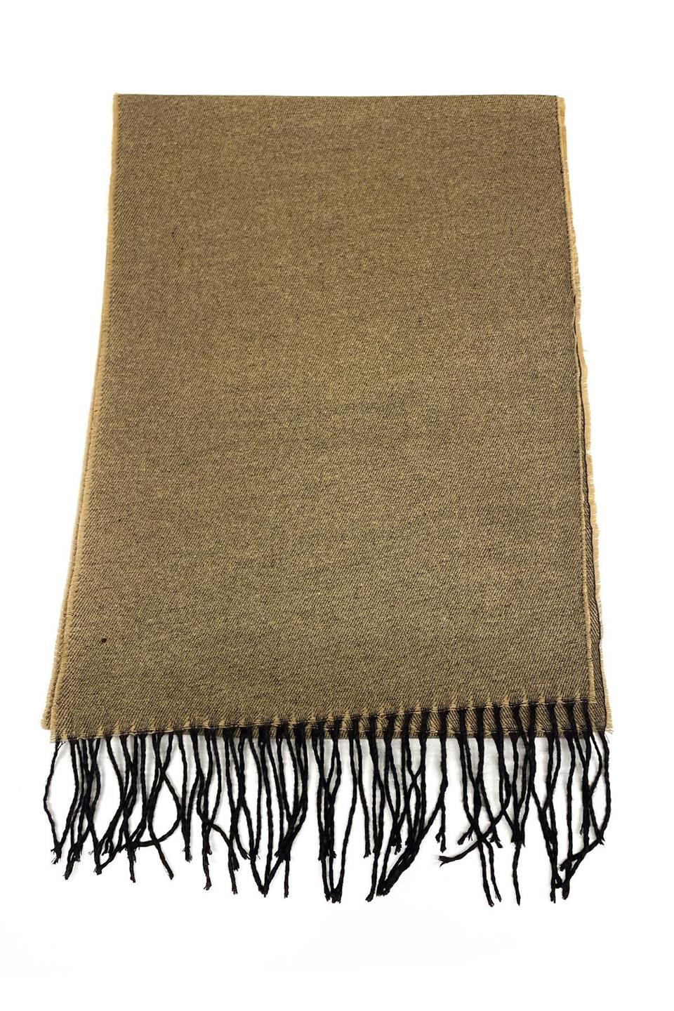 Sarı Çift Taraflı Erkek Kaşkol K402