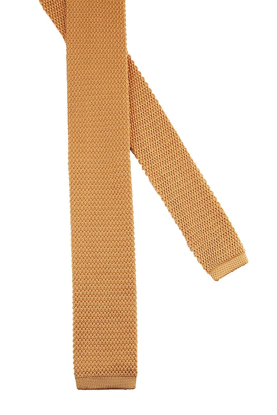 Sarı Düz Örgü Kravat 8258