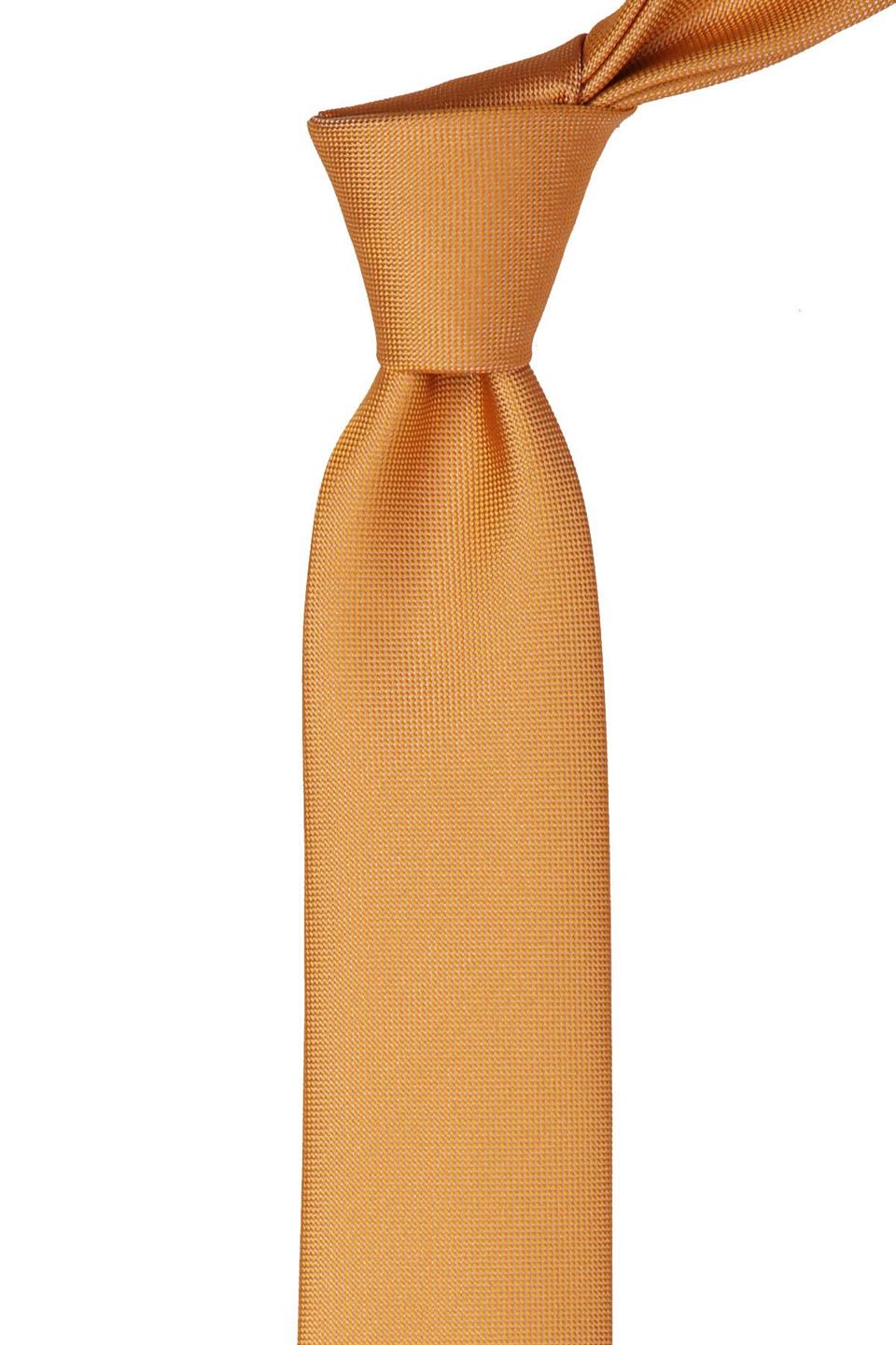 Sarı Nokta Desen Slim Kravat SK7587