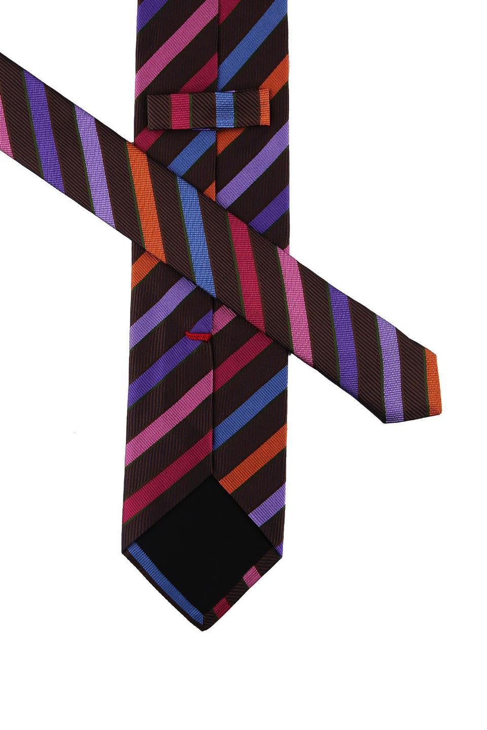 Scarpi Style Çok Renkli Çizgi Desen İtalyan İpek Kravat İK875