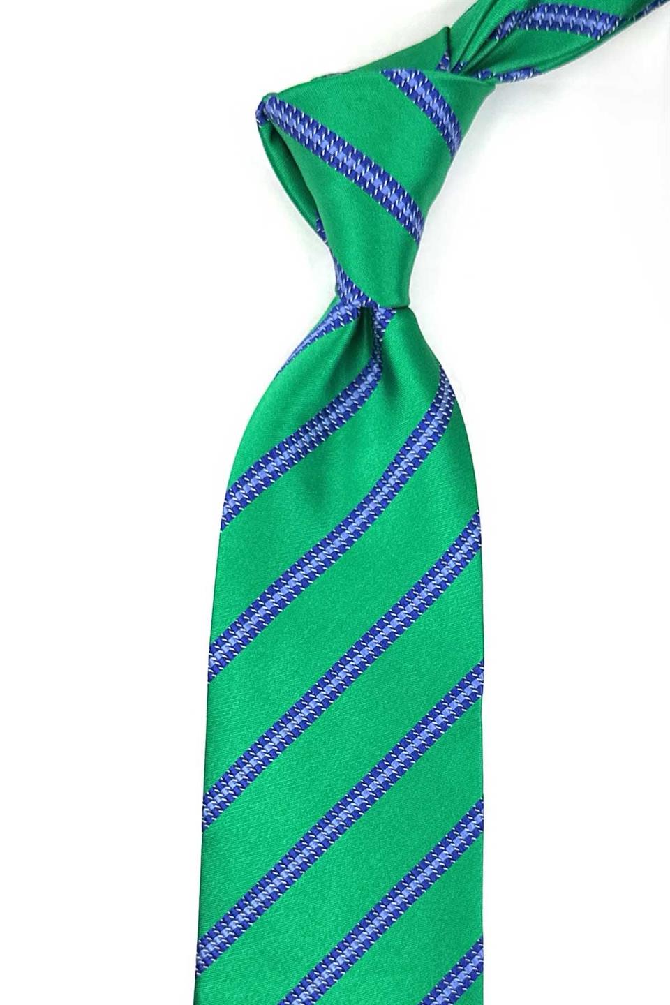 Seulo Style Yeşil İtalyan İpek Kravat İK2044