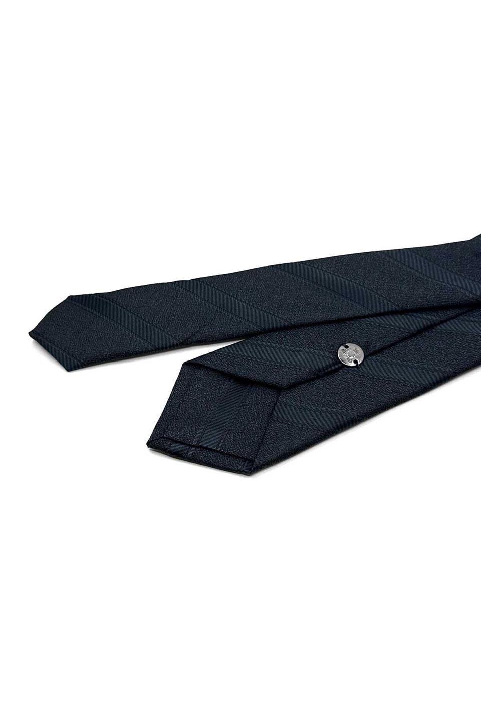 Siyah Çizgi Desen Slim Kravat SK8025