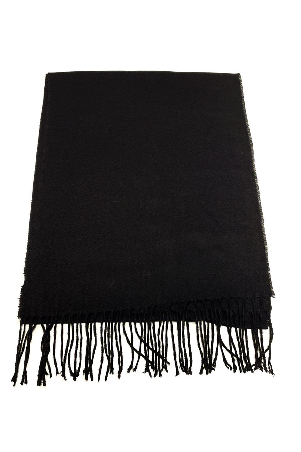 Siyah Düz Erkek Kaşkol K321