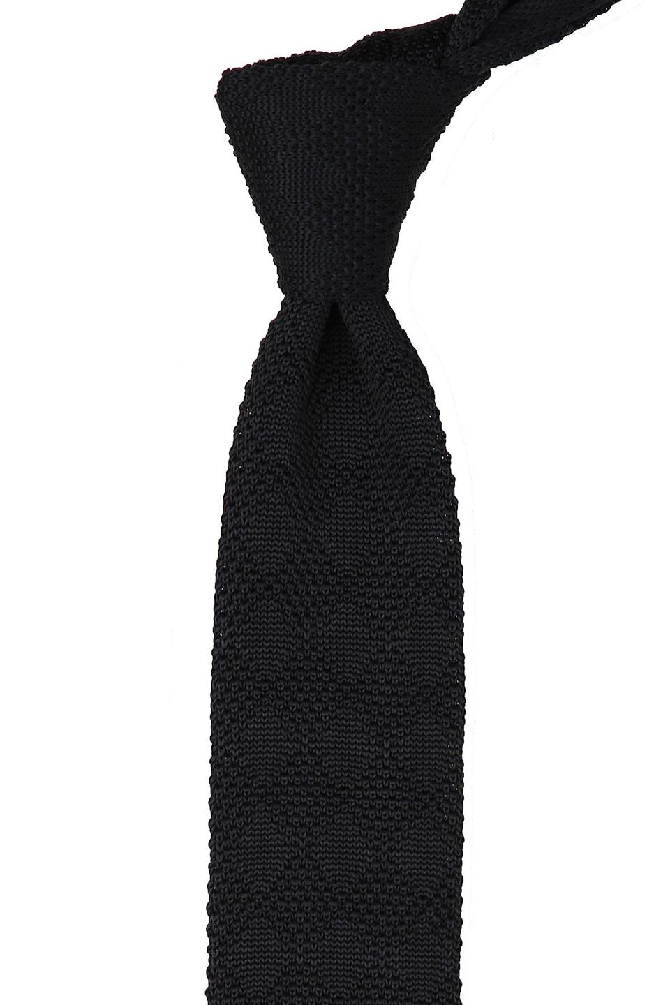 Siyah Düz Örgü Kravat 8089