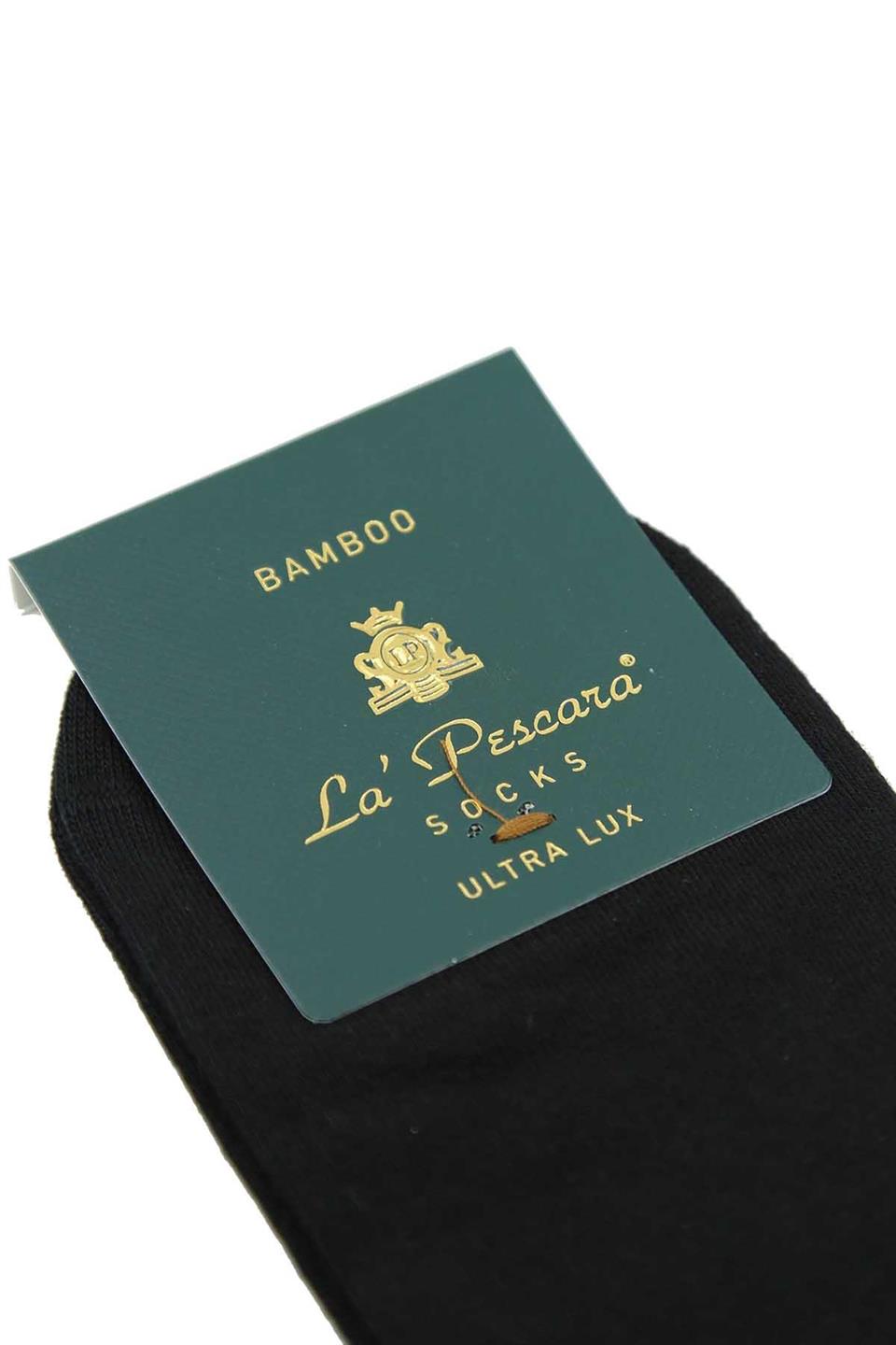 Siyah Düz Ultra Lüks 6lı Bambu Yarım Erkek Çorap CRP346