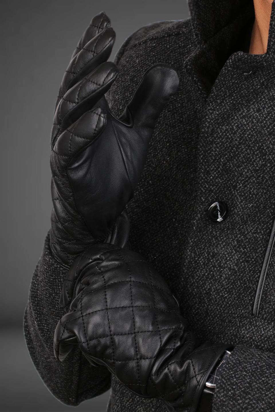 Siyah Erkek Deri Eldiven EL09