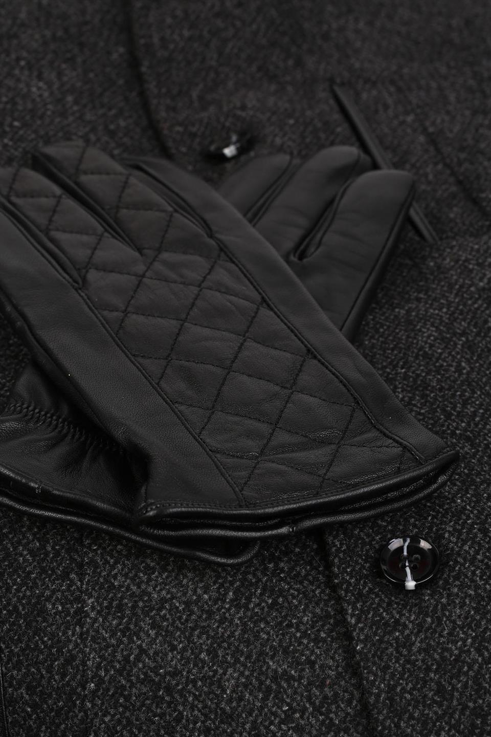 Siyah Erkek Deri Eldiven EL12