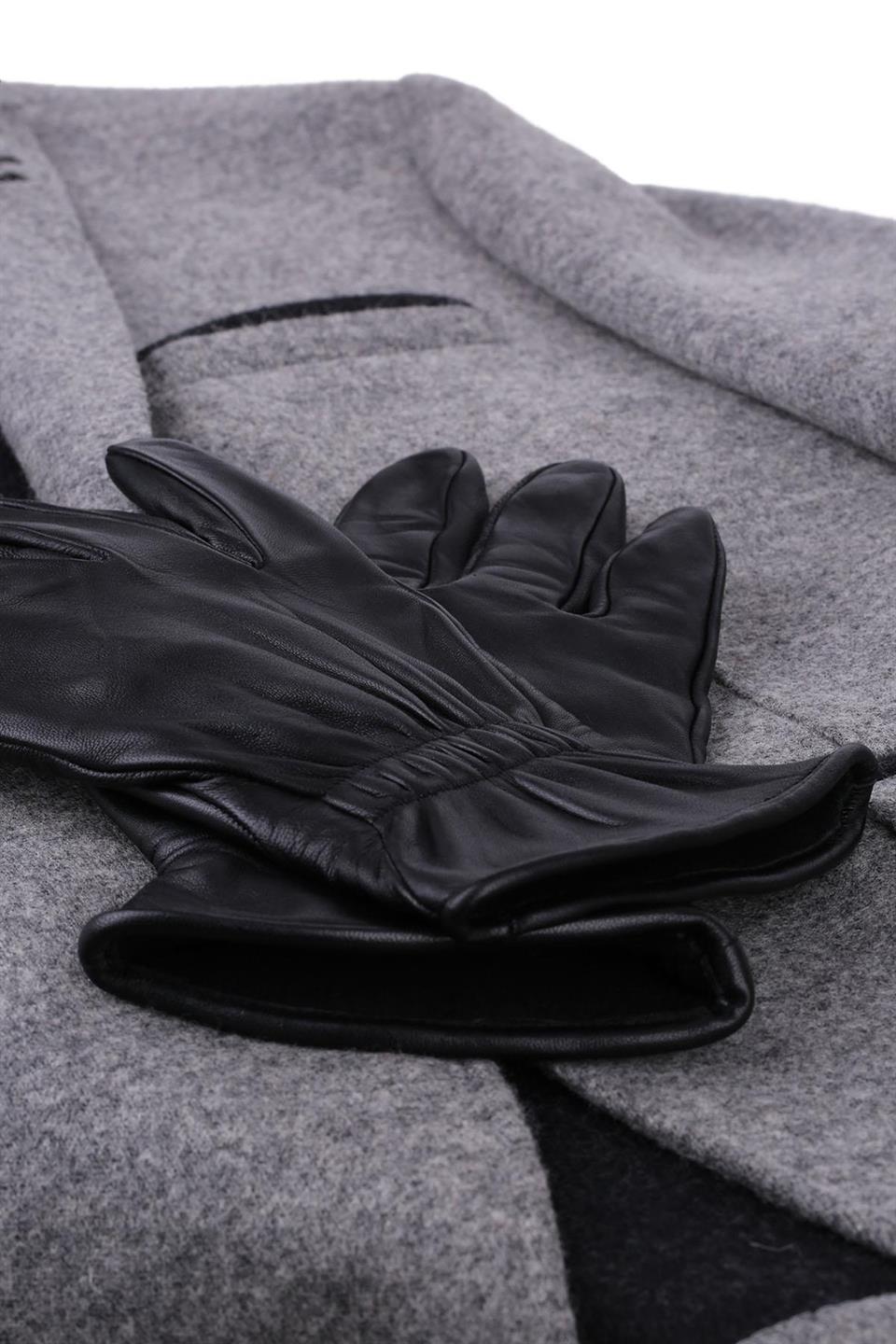 Siyah Erkek Deri Eldiven EL16