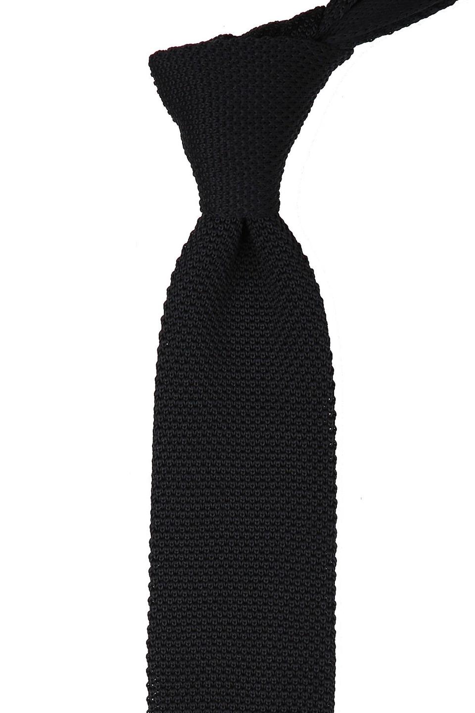 Siyah - Füme Düz Örgü Kravat ÖR8278