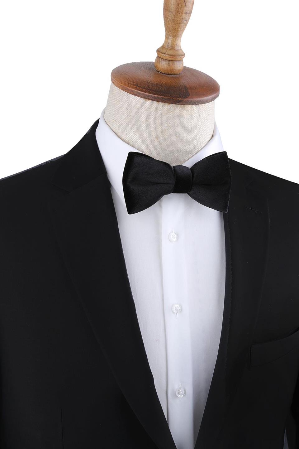 Siyah Kadife Papyon P1689