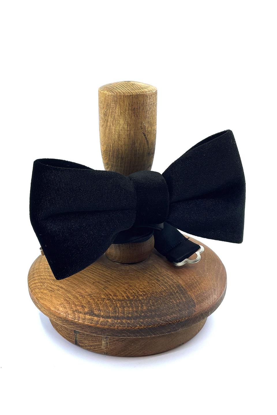 Siyah Kadife Papyon P1689