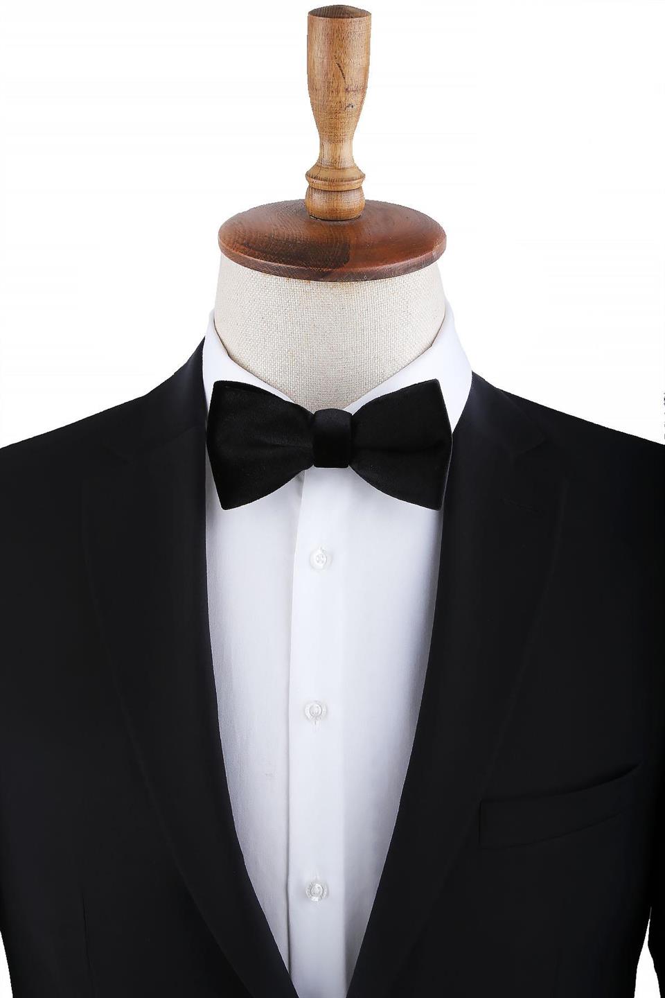 Siyah Kadife Papyon P1689