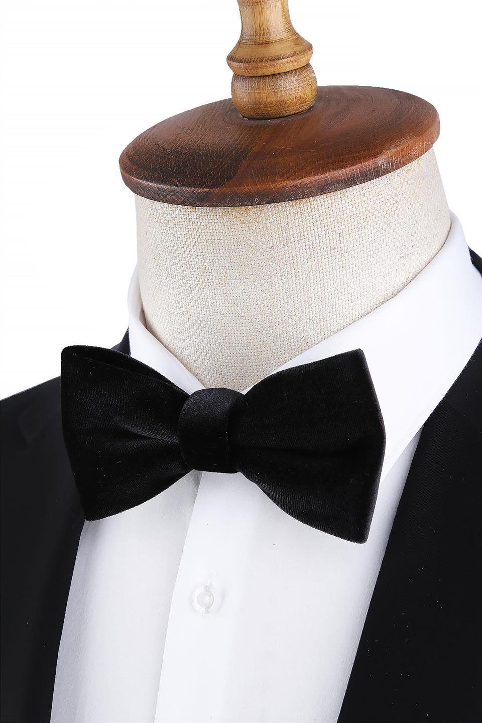 Siyah Kadife Papyon P1689