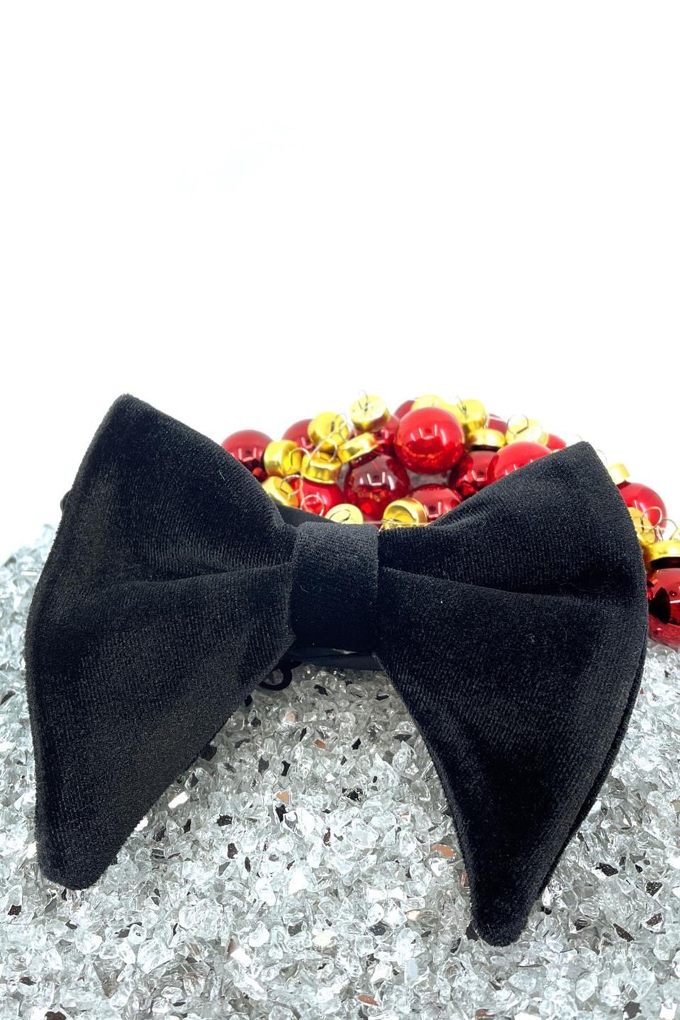 Siyah Kadife Papyon P862