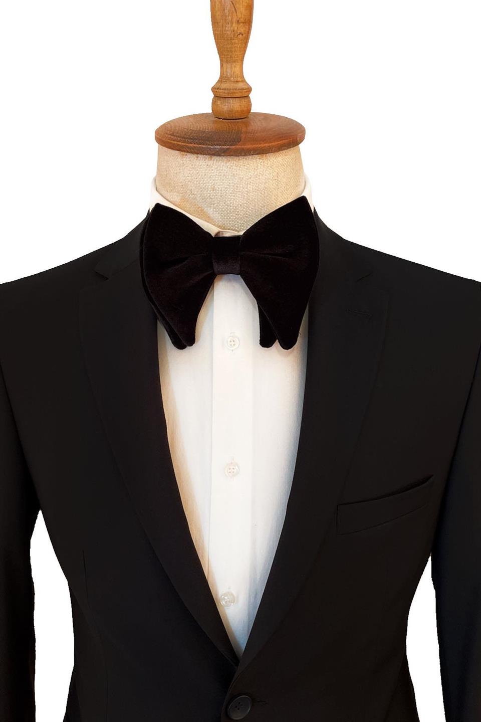 Siyah Kadife Papyon P862