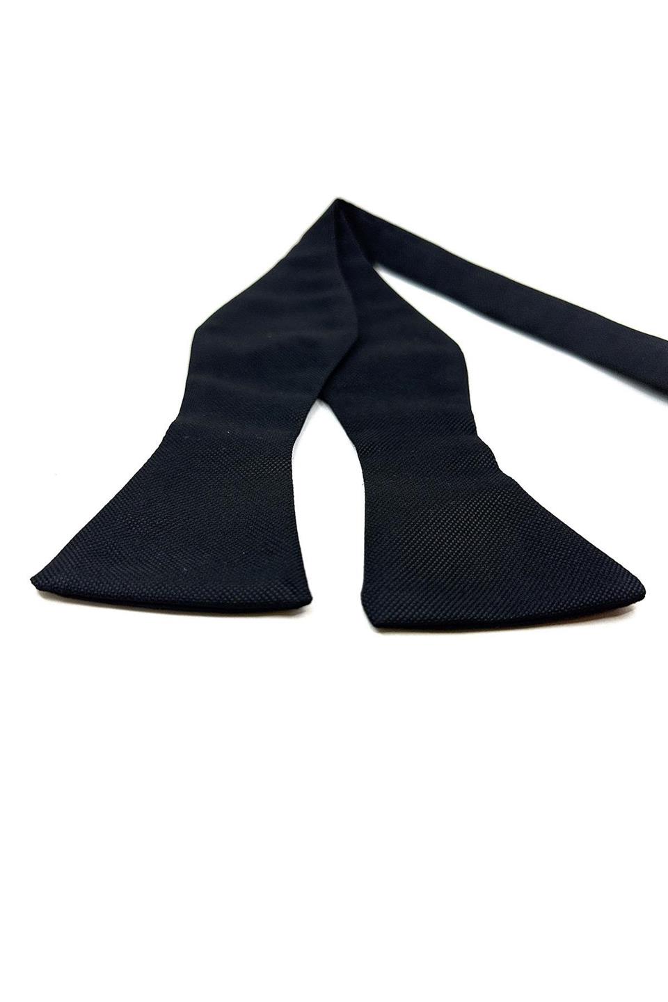 Siyah Kendinden Desen Açık Papyon AP129