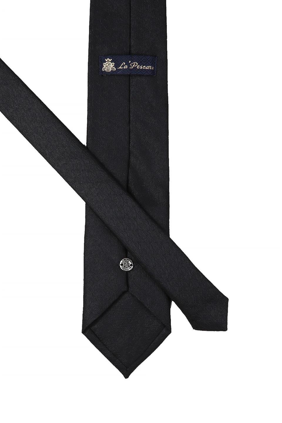 Siyah Kendinden Desen Mendilli Klasik Kravat KK10684