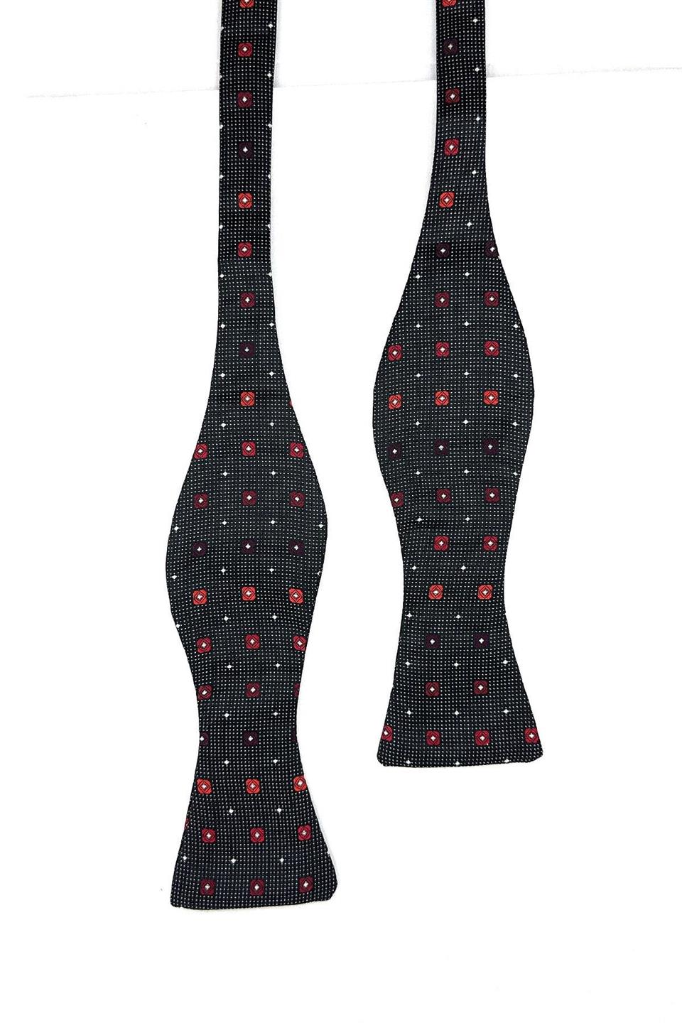 Siyah Küçük Desen Açık Papyon AP134