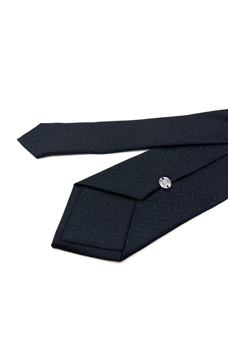 Siyah Küçük Desen Mendilli Klasik Kravat KK12360