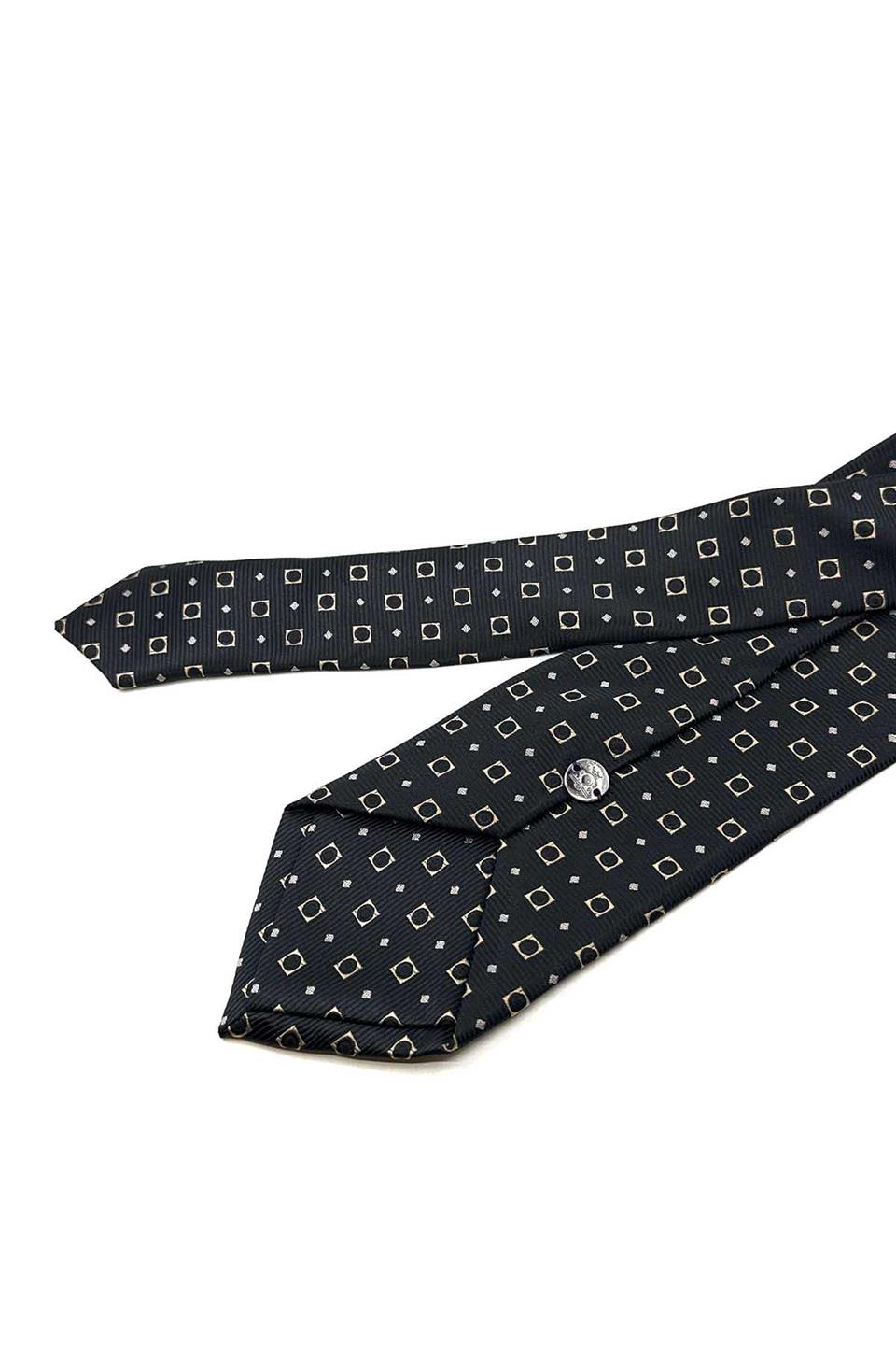 Siyah Küçük Desen Mendilli Klasik Kravat KK12515